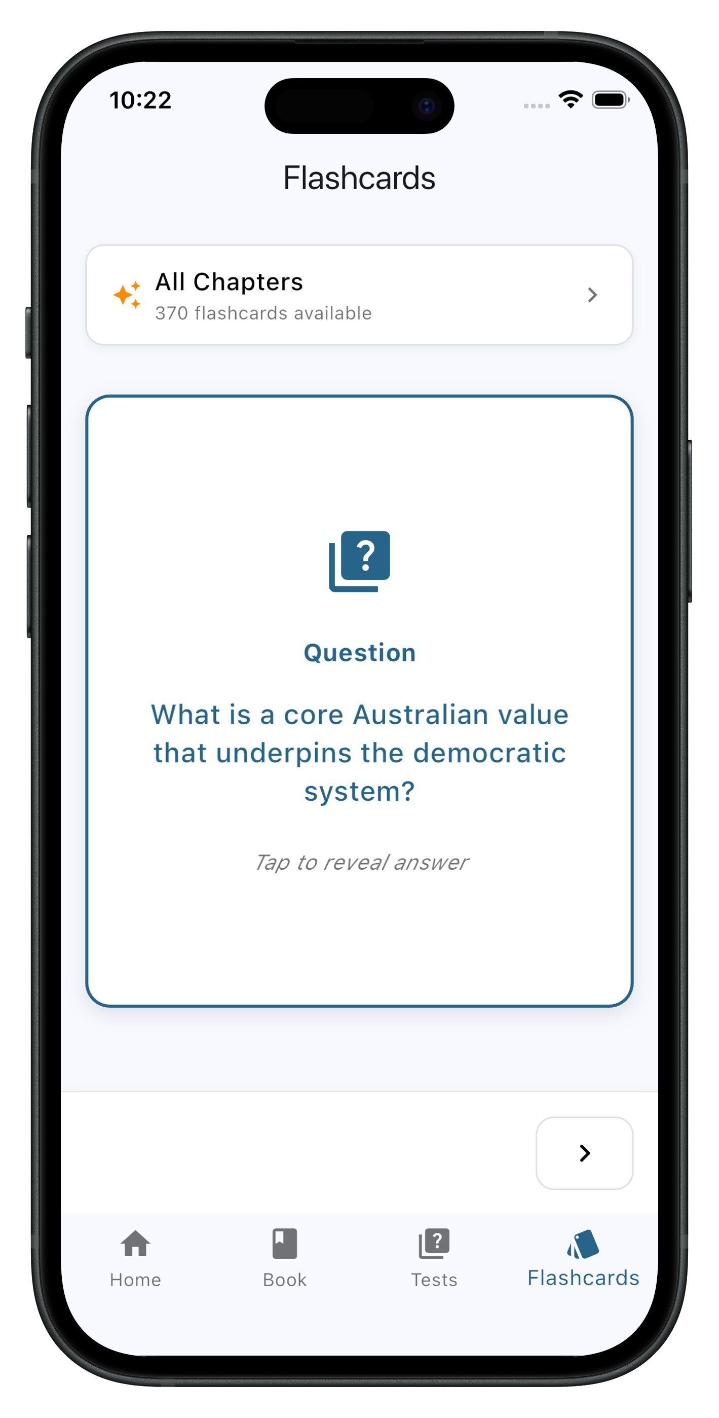 Flashcards Feature