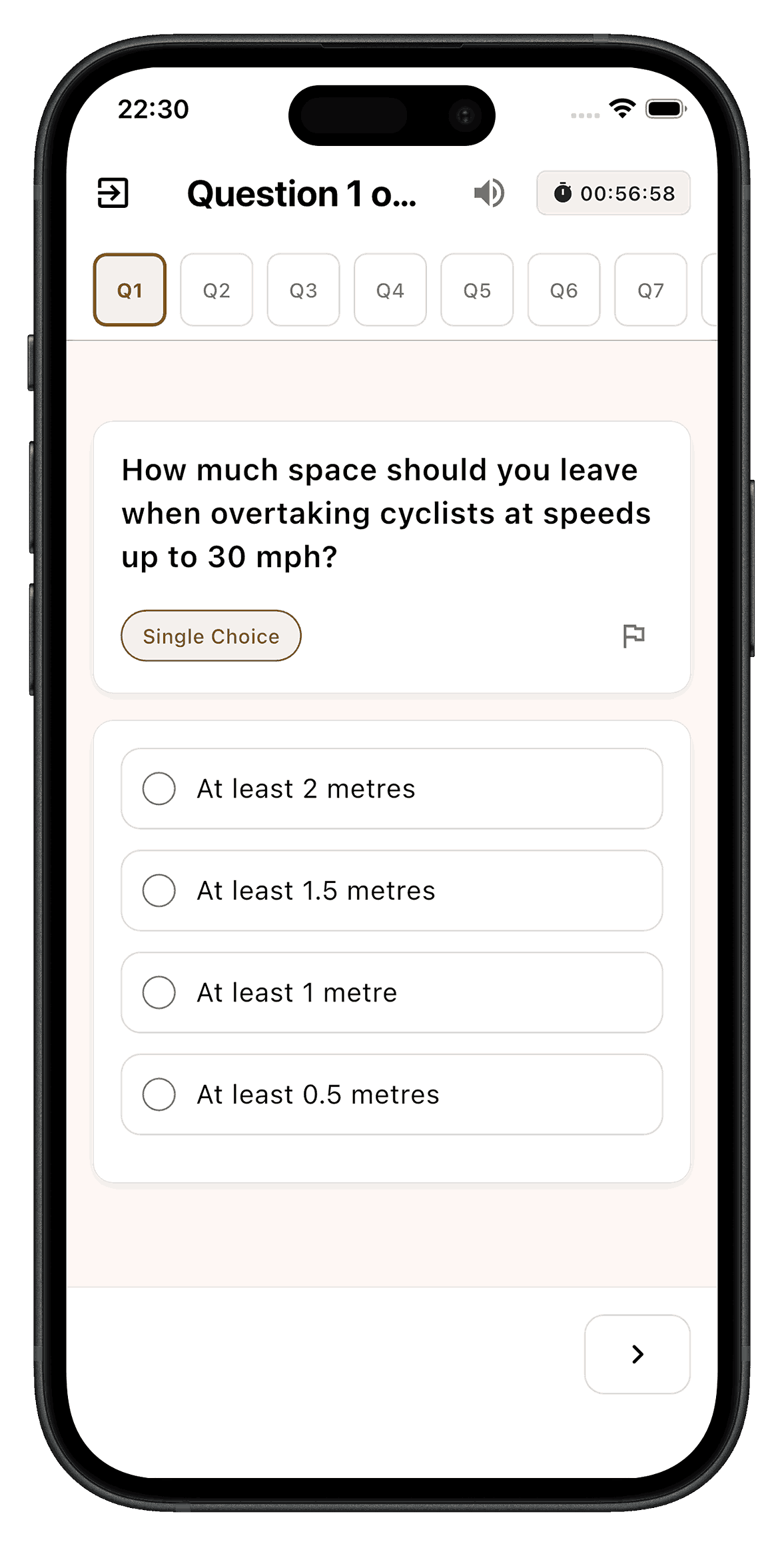 Theory Test Question