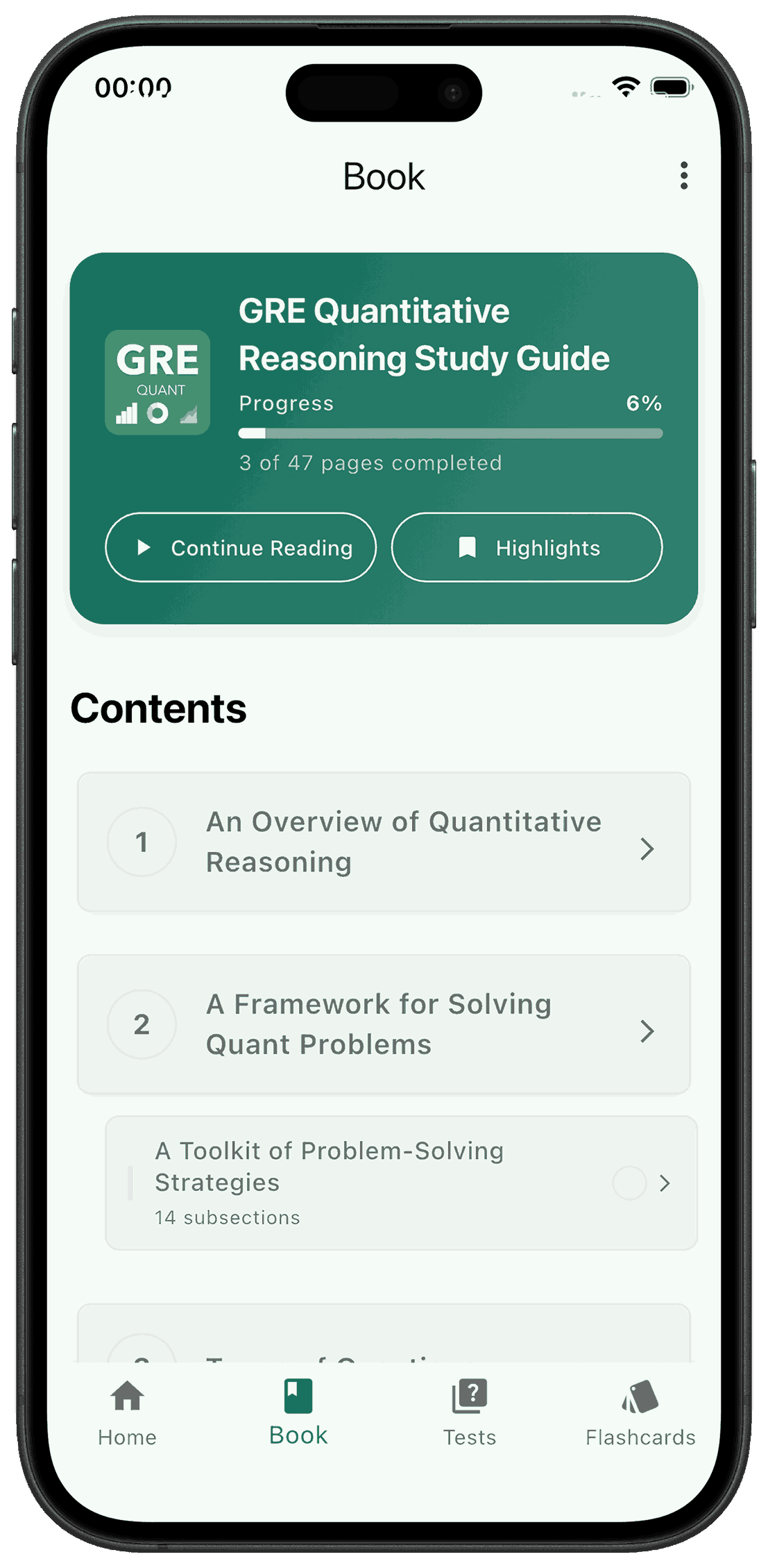 Study Guide Interface