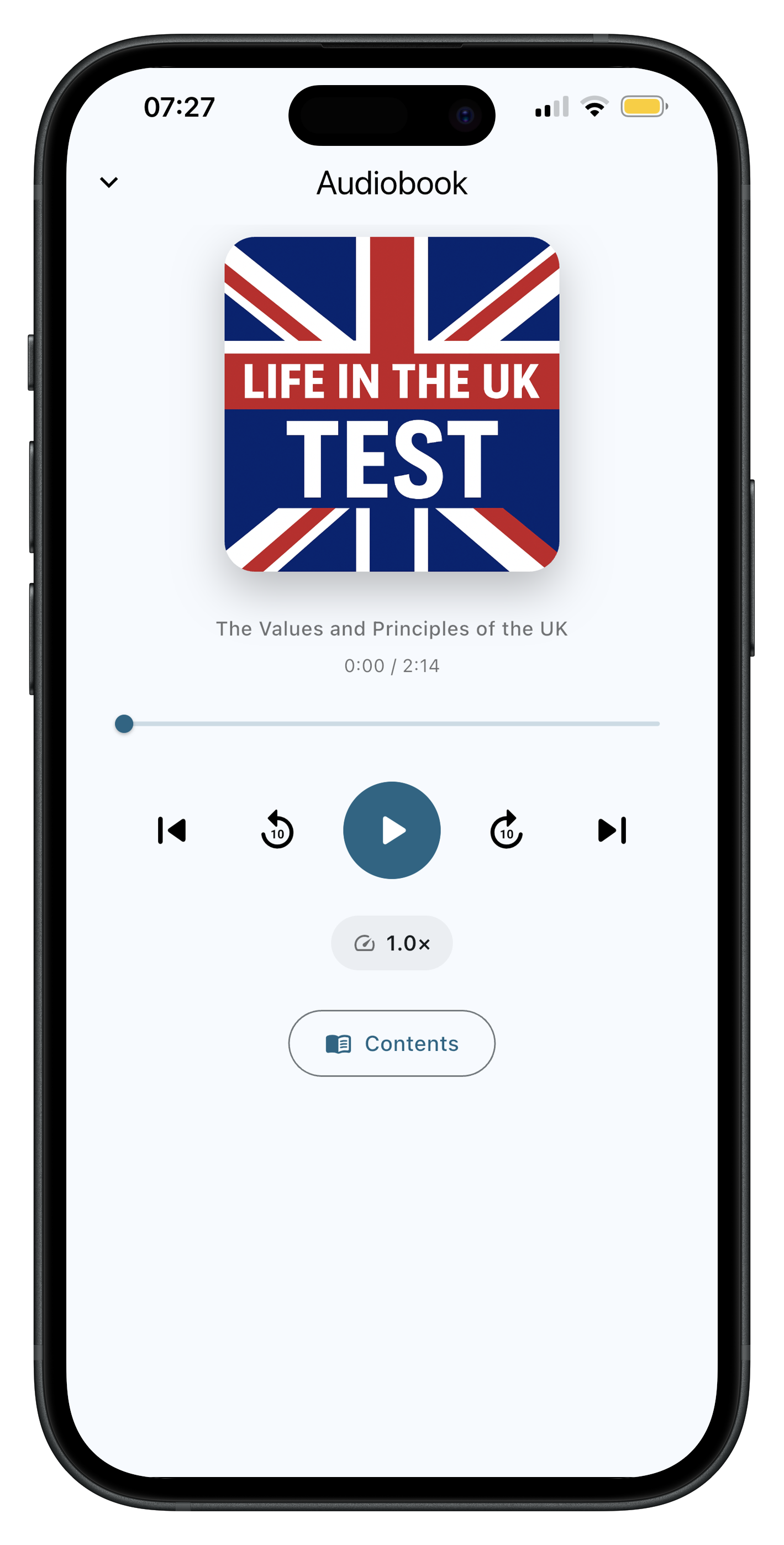 Audiobook Screen
