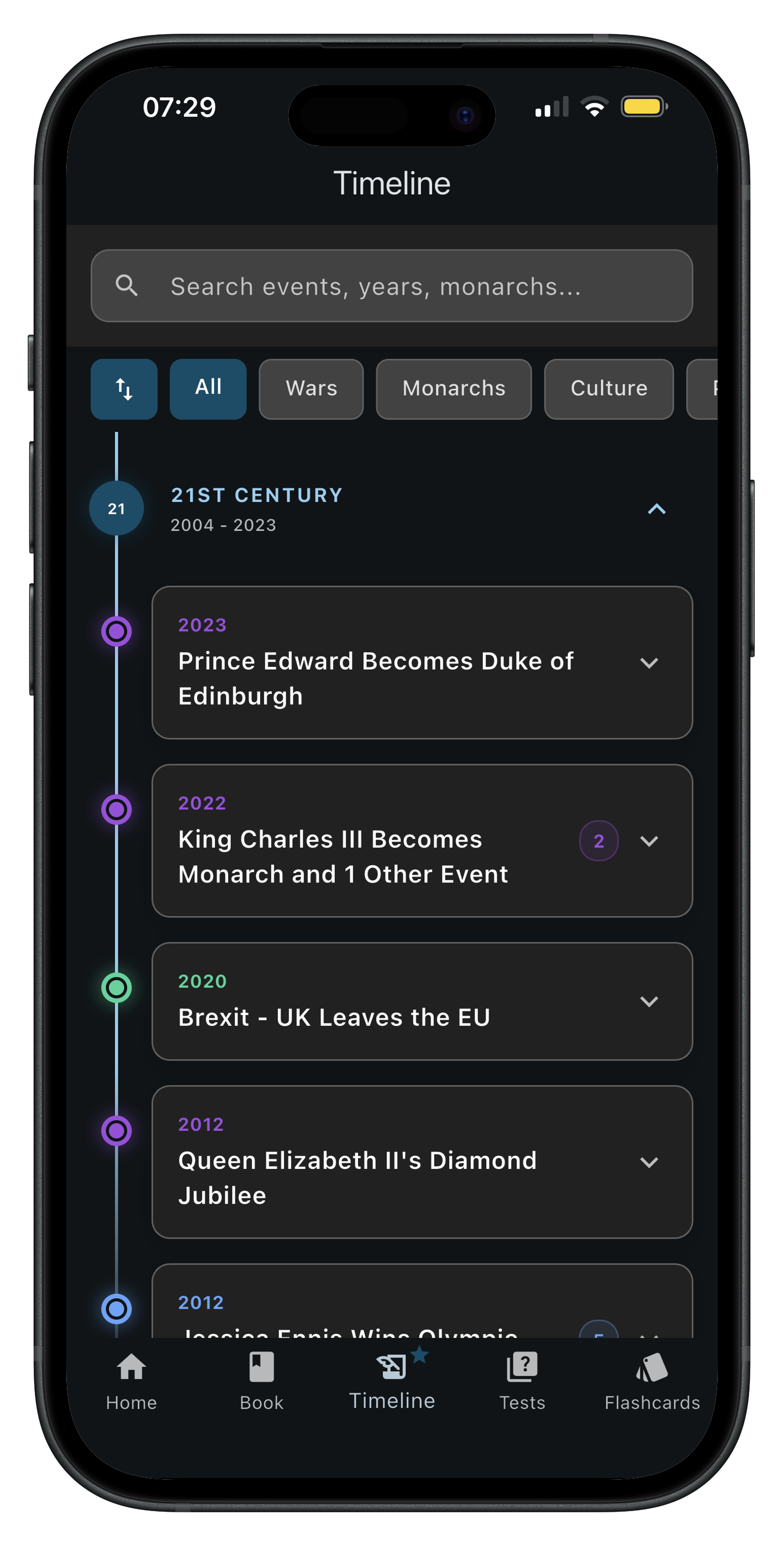Dark Mode Study Screen